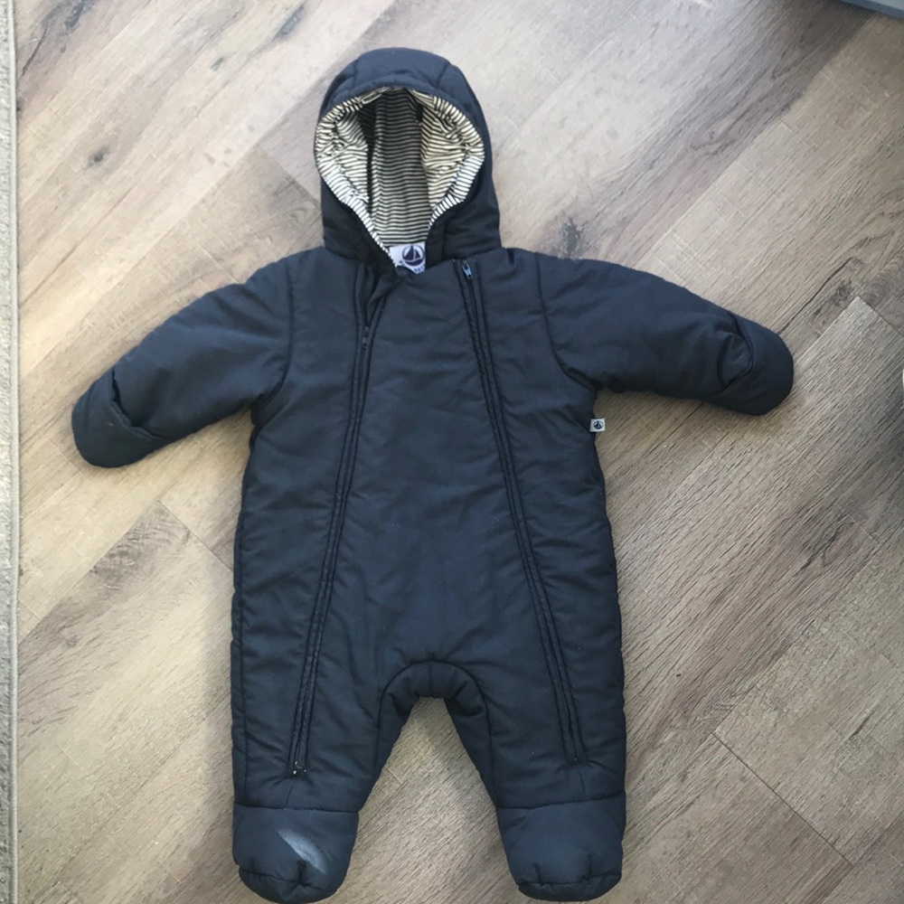 Petit Bateau baby snowsuit bunting 6 months